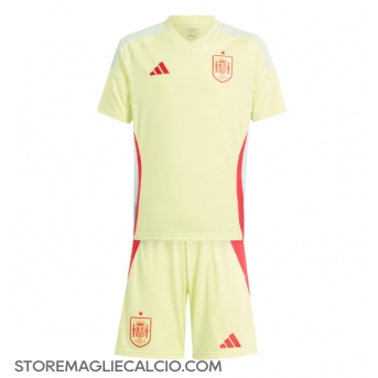 Spagna Maglia Gara Trasferta Repliche Europei 2024 Bambino